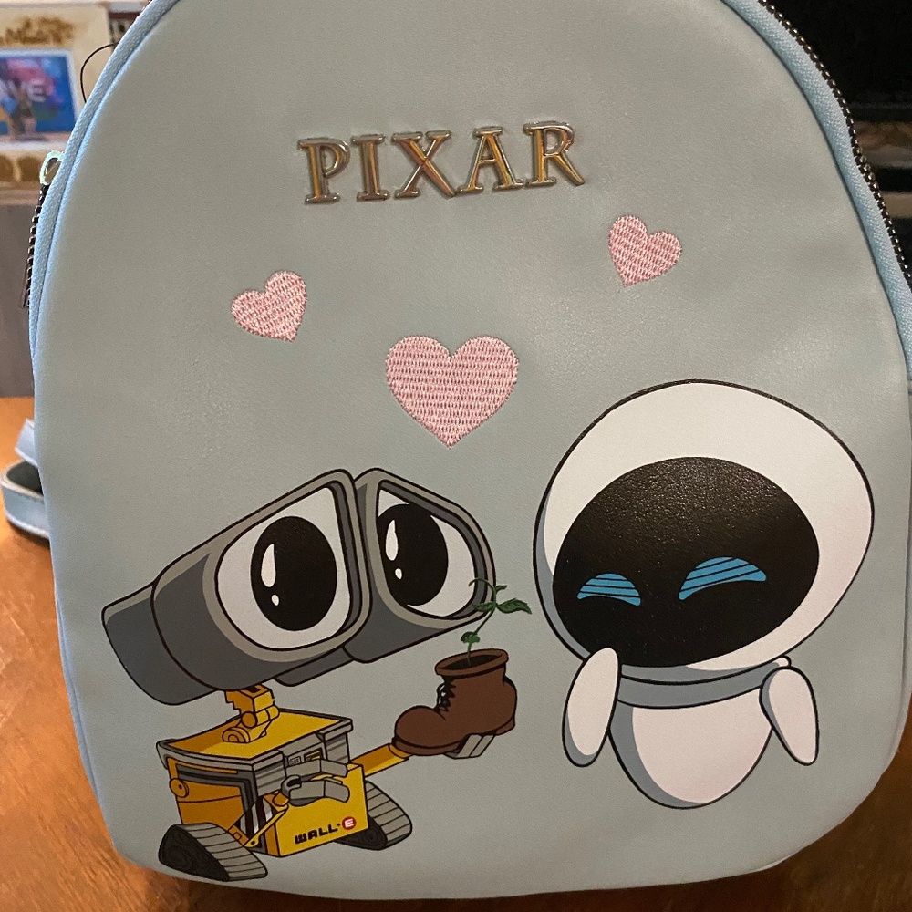 Wall-E and Eve Pixar Bioworld backpack purse - NWT